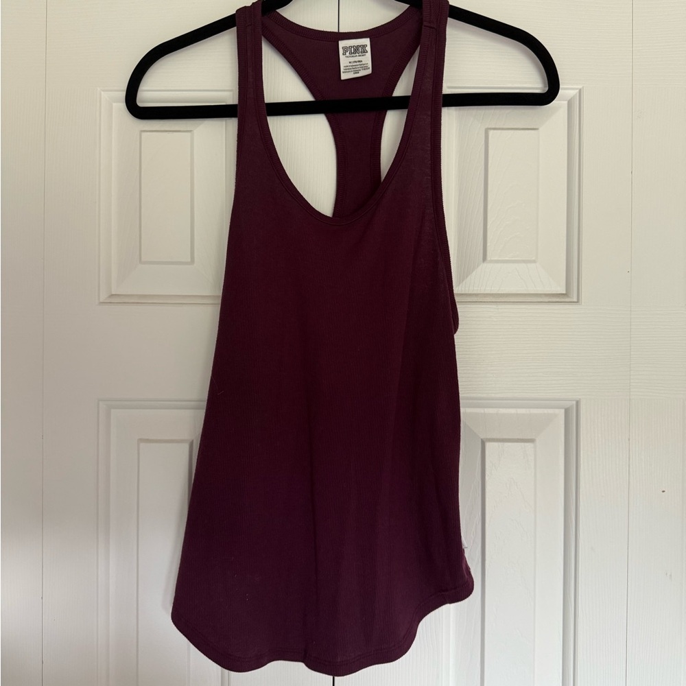 PINK Victoria's Secret Burgundy Tank Top